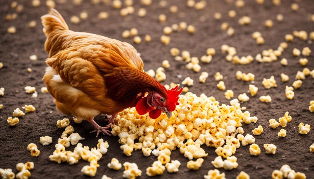 Can Chickens Eat Popcorn Image