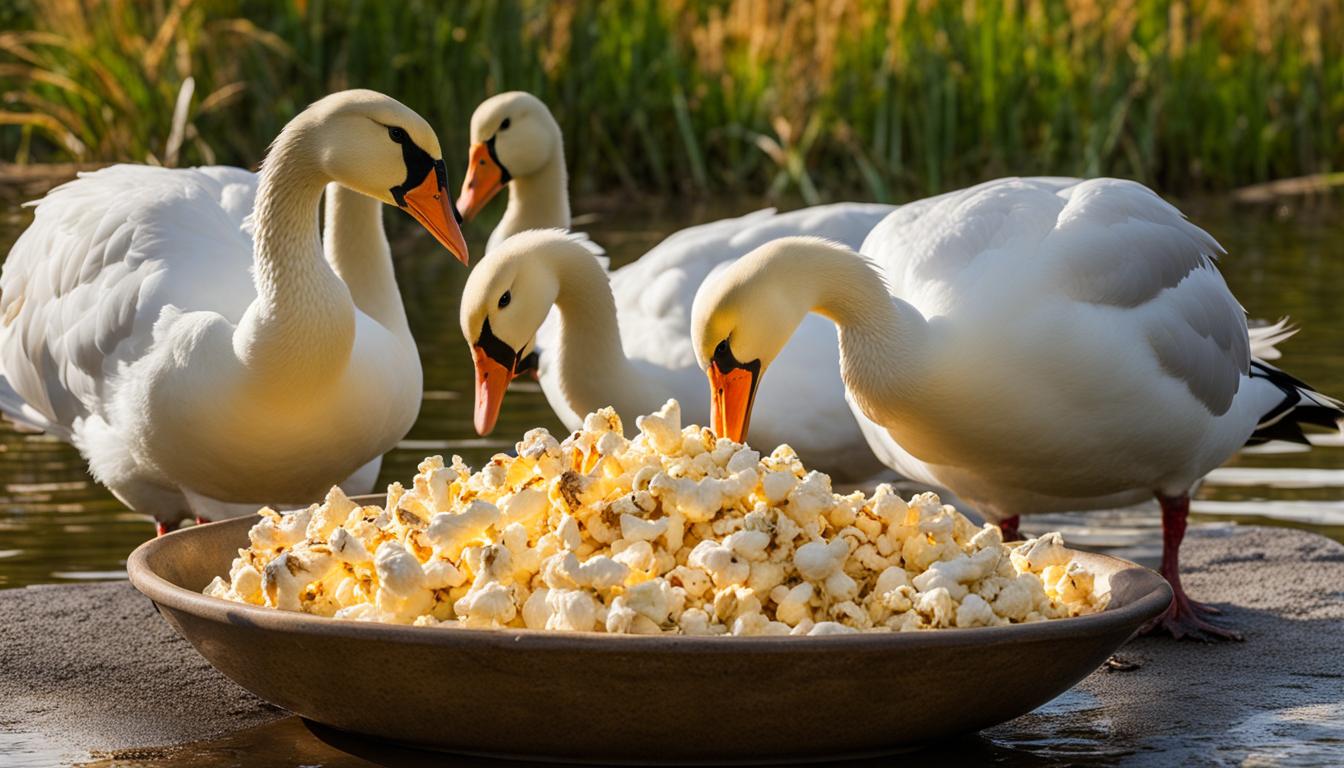 Can Geese Eat Popcorn