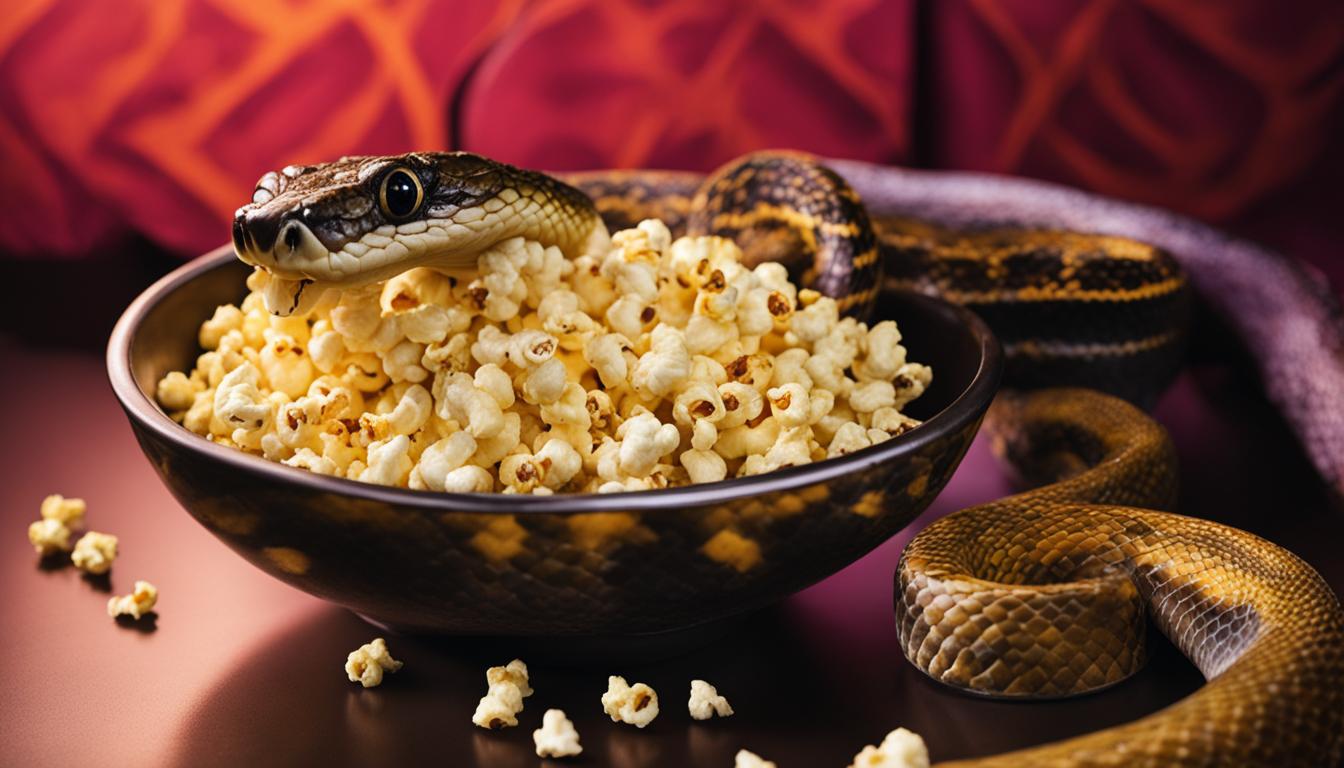 Can Snakes Eat Popcorn