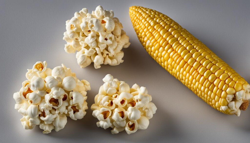 Differences between popcorn and corn