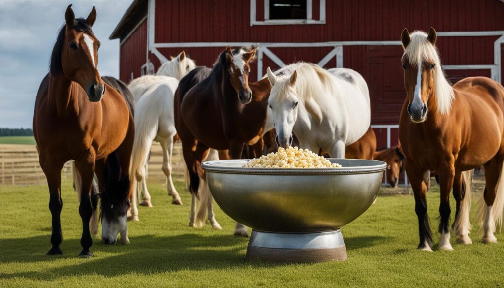 How to Serve Popcorn to Horses