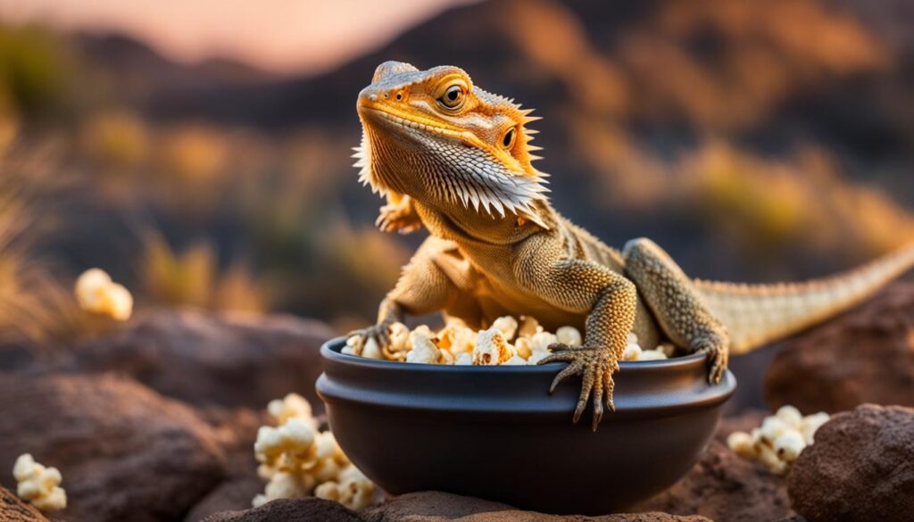 Popcorn as a Treat for Lizards