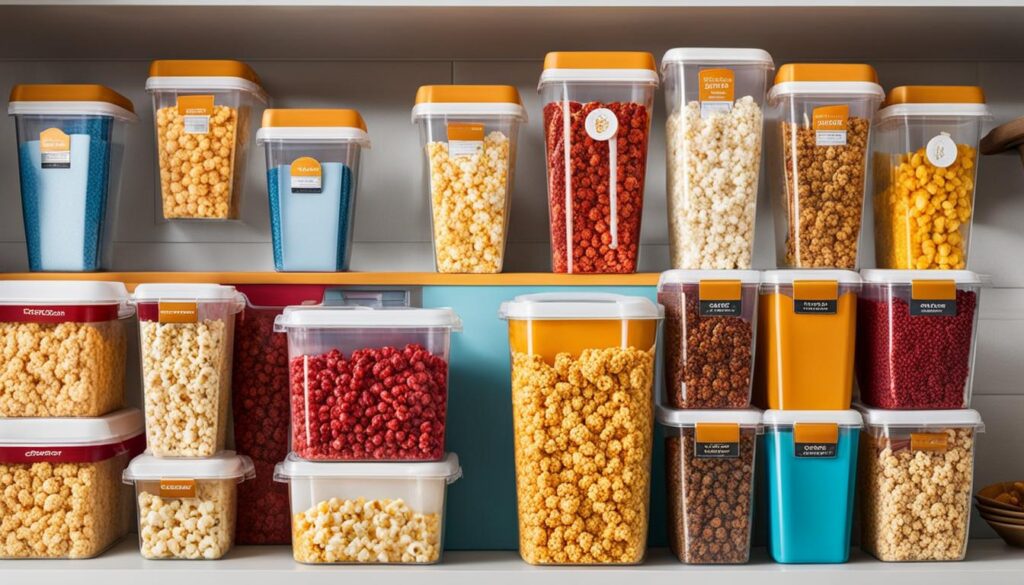 best containers for popcorn storage