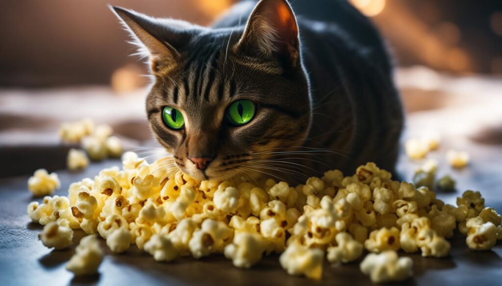 can cats eat popcorn with butter and salt