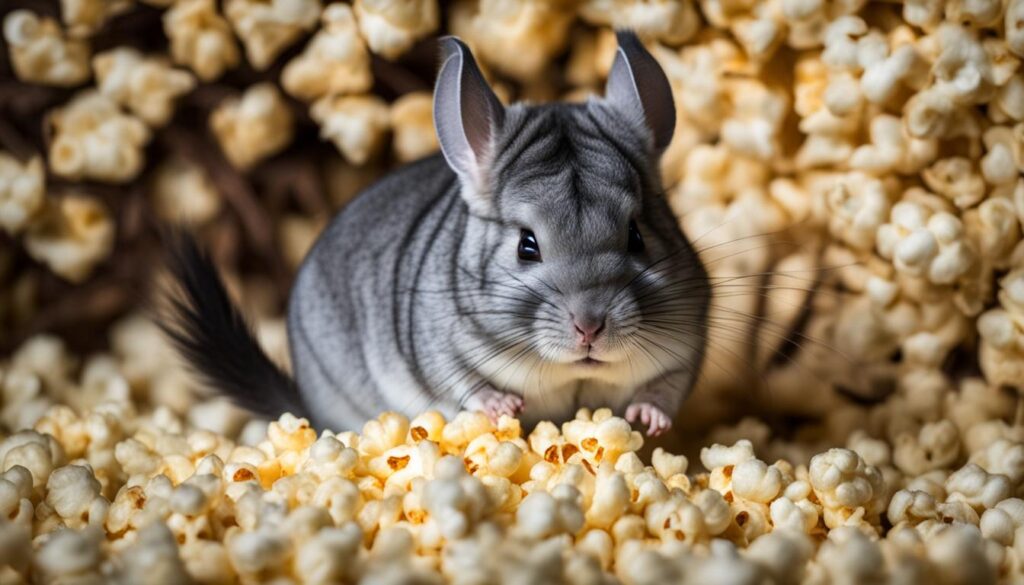 chinchilla eating hay
