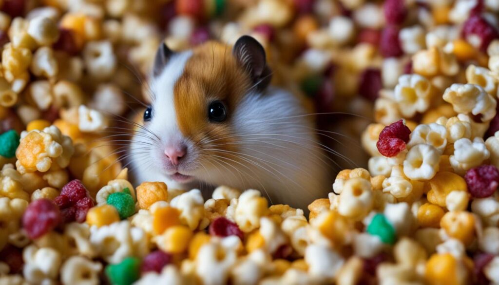 flavored popcorn for hamsters