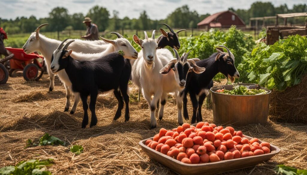 healthy snacks for goats