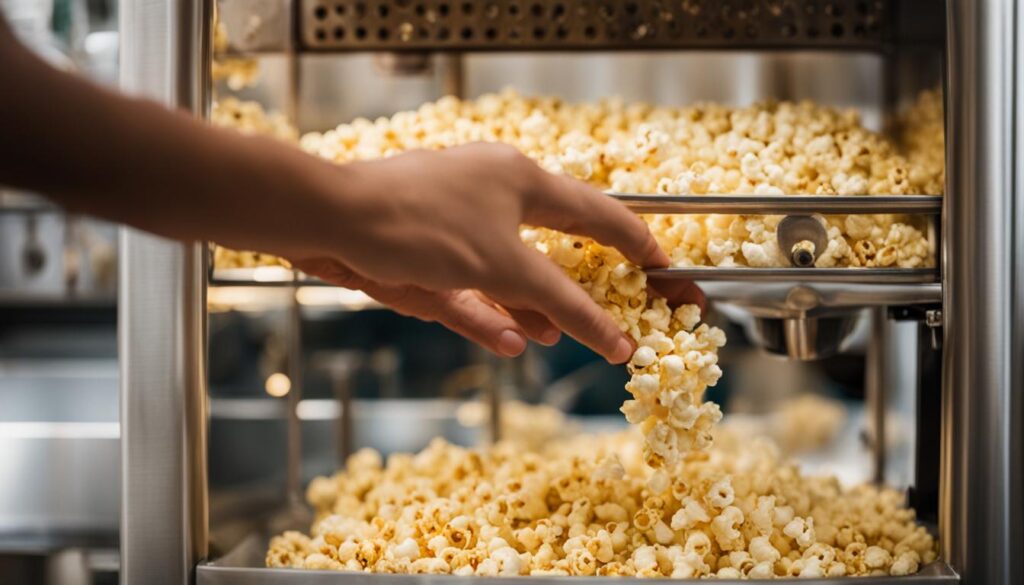 how to use a popcorn machine