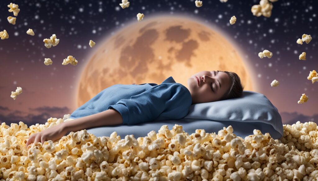 popcorn and sleep quality