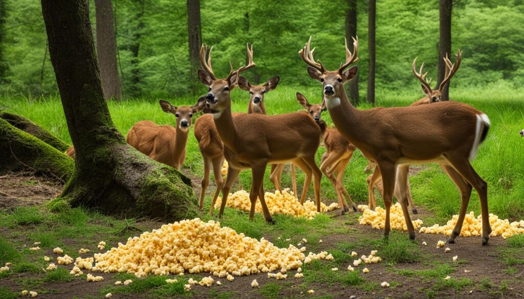 popcorn diet for deer