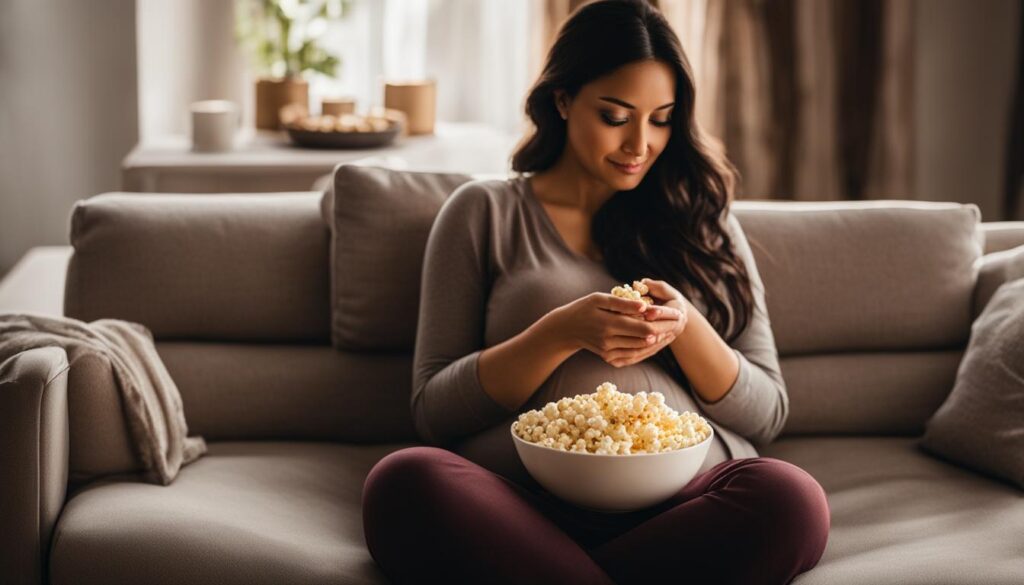 safety of eating popcorn while pregnant