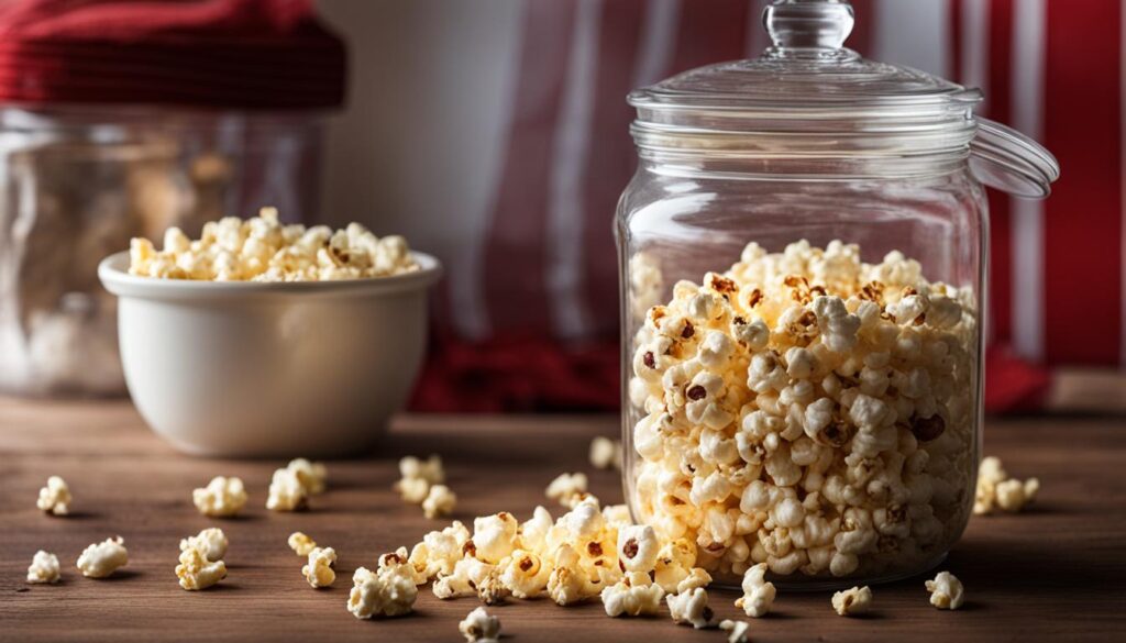 storing chocolate covered popcorn